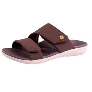 Spenco Womens KHOLO NUEVO Comfort Slide Sandals 8.5 WIDE Brown French Toast NWT